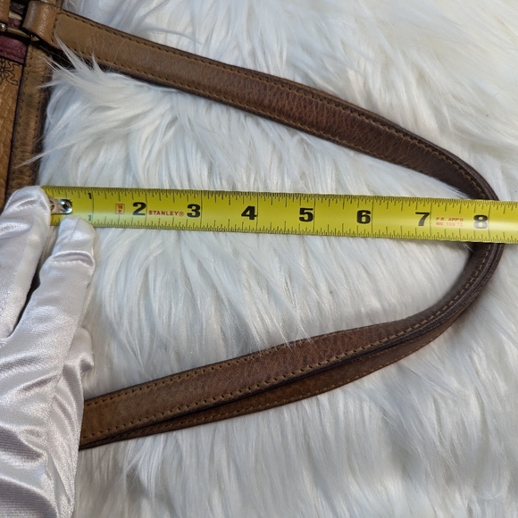 MCM Cognac Visetos Two Way Handbag Shoulder Bag Purse - Picture 6 of 10